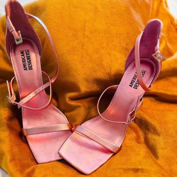 PINK Strappy Heels - Picture 1 of 4